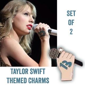 Set of 2 Taylor Swift Themed Charms for Jewelry/ Friendship Bracelets • NEW